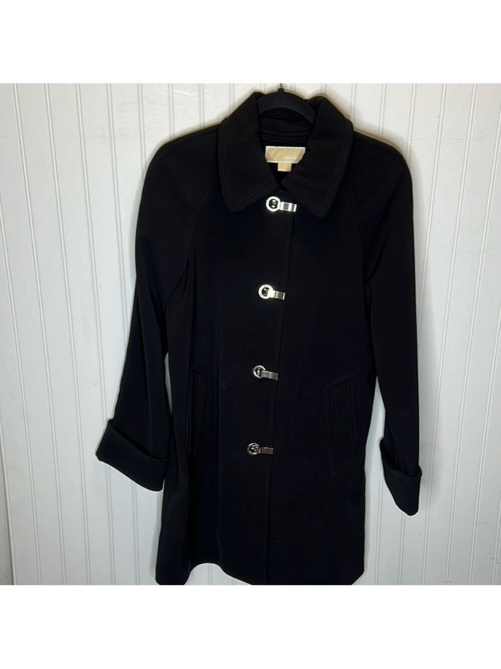 - Michael Michael Kors Black Trench Coat Size XS
